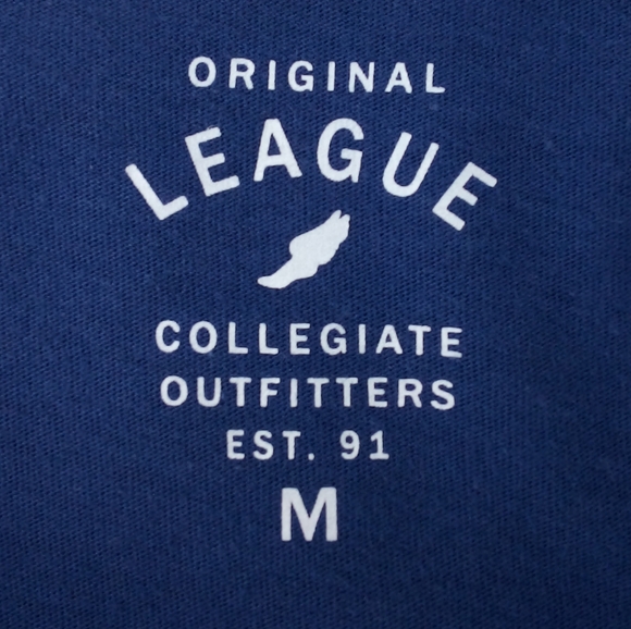 Original League Collegiate Outfitters MPC Eagles 76 Jersey Tee 100% Cotton M - Picture 2 of 9